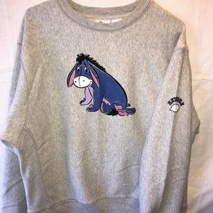 Disney Store "EEYORE" Women's Crewneck Rare